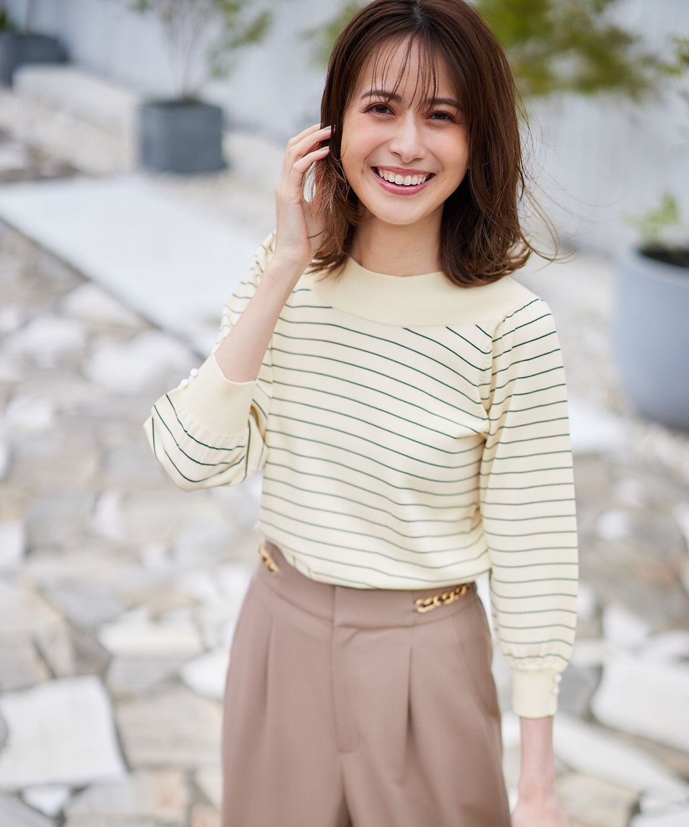 ANY SIS 【洗える】パフスリーブ ニット 