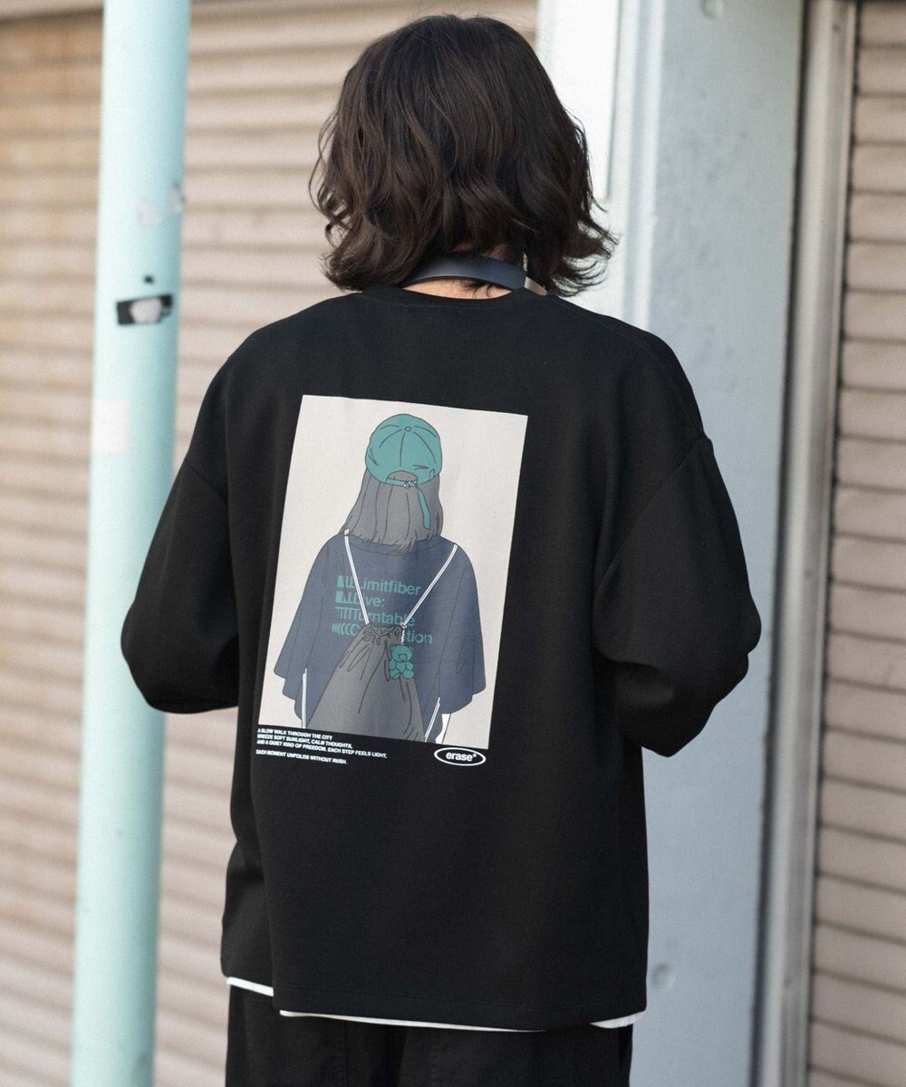 WEGO 【ユニセックス着用ITEM/MLサイズ展開】ガールプリントT（LS） 