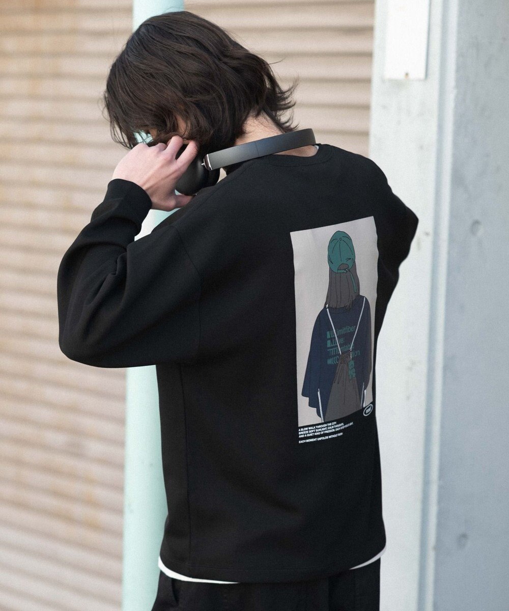 WEGO 【ユニセックス着用ITEM/MLサイズ展開】ガールプリントT（LS） 