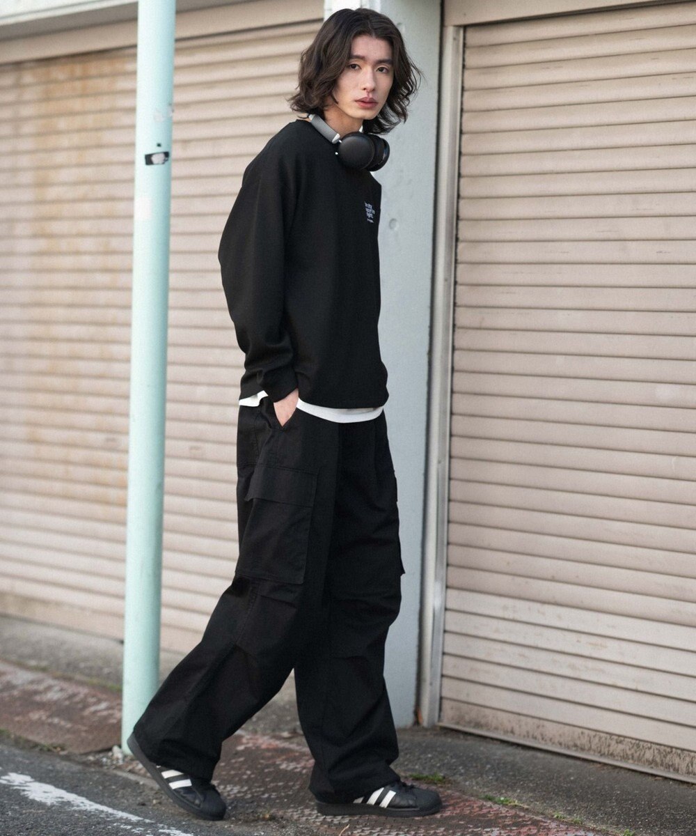 WEGO 【ユニセックス着用ITEM/MLサイズ展開】ガールプリントT（LS） 