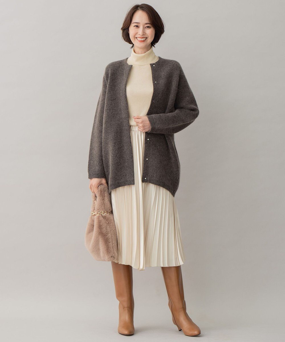 自由区 【洗える】CARIAGGI スーパーエクストラファインメリノ インナーニット 