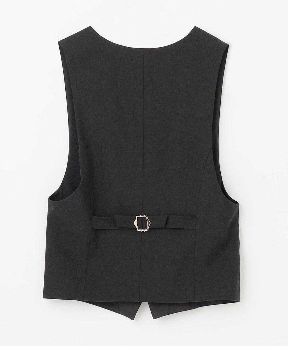 GRACE CONTINENTAL リネン混ツイルジレ 