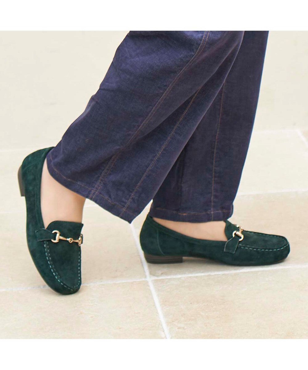 ing <ing>【３E】【サスティナブル】ビット付きモカシューズ 