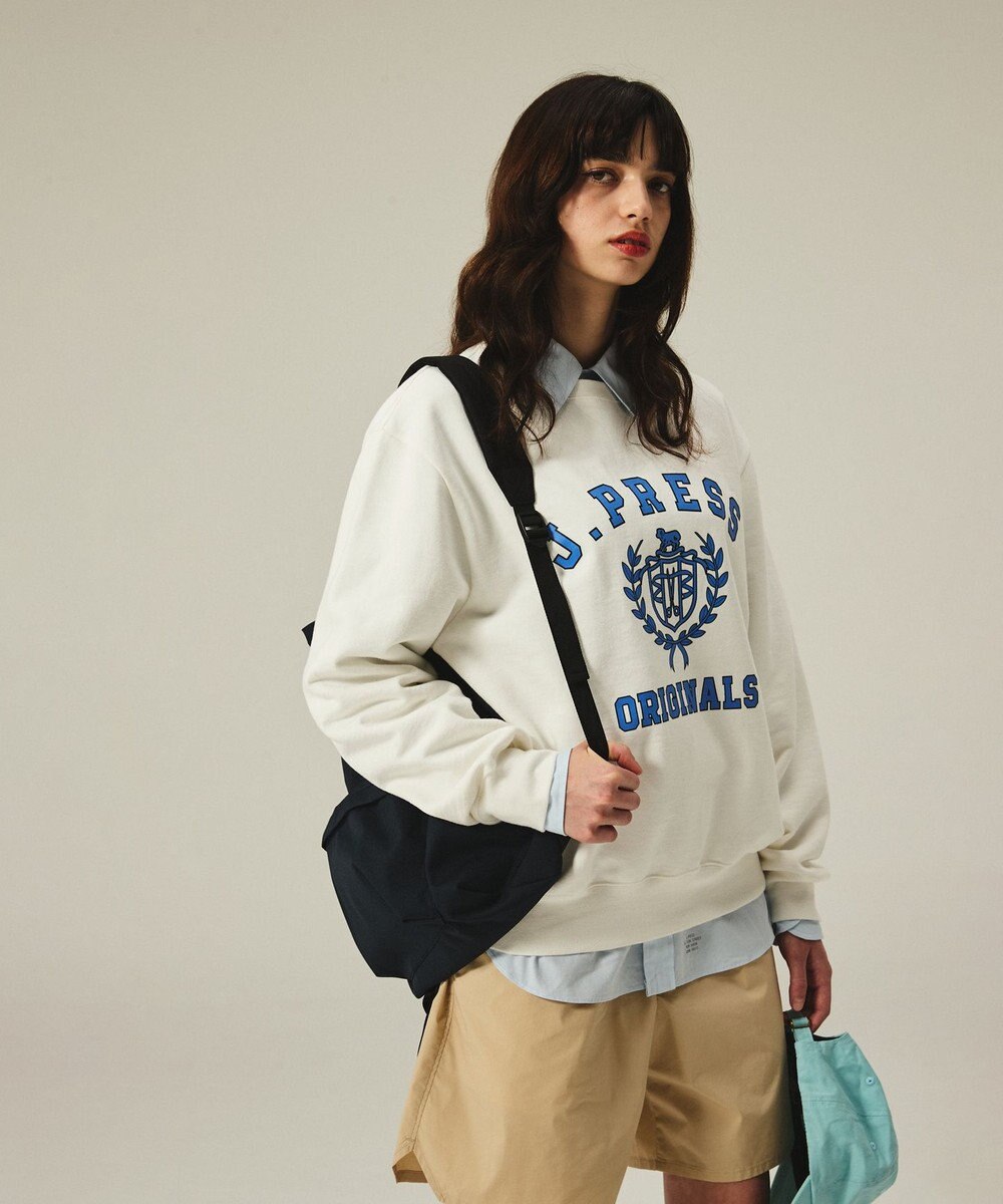 J.PRESS MEN 【J.PRESS ORIGINALS】【UNISEX】Cotton Broad Cloth B.D. Shirt / Baggy-Fit 