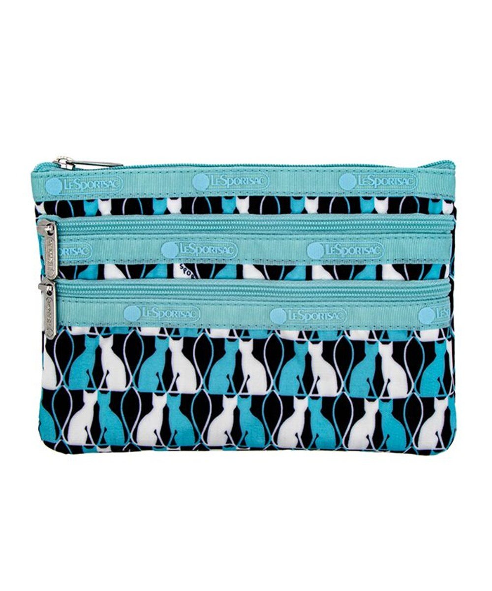 LeSportsac 3ZIP COSMETIC/ミラーリングキャッツ 