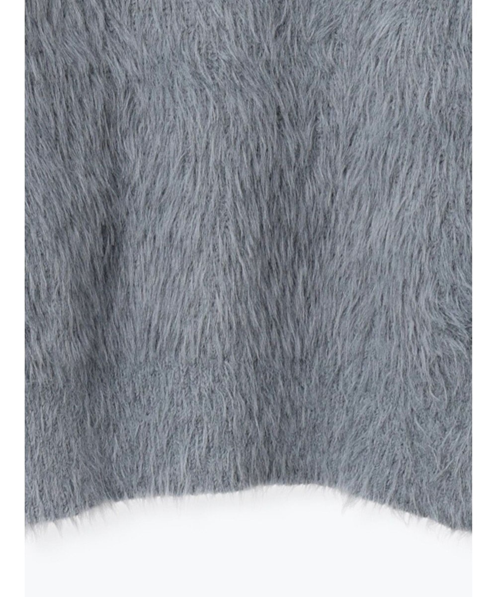 Te chichi シャギーヤーンロングスリーブニット 