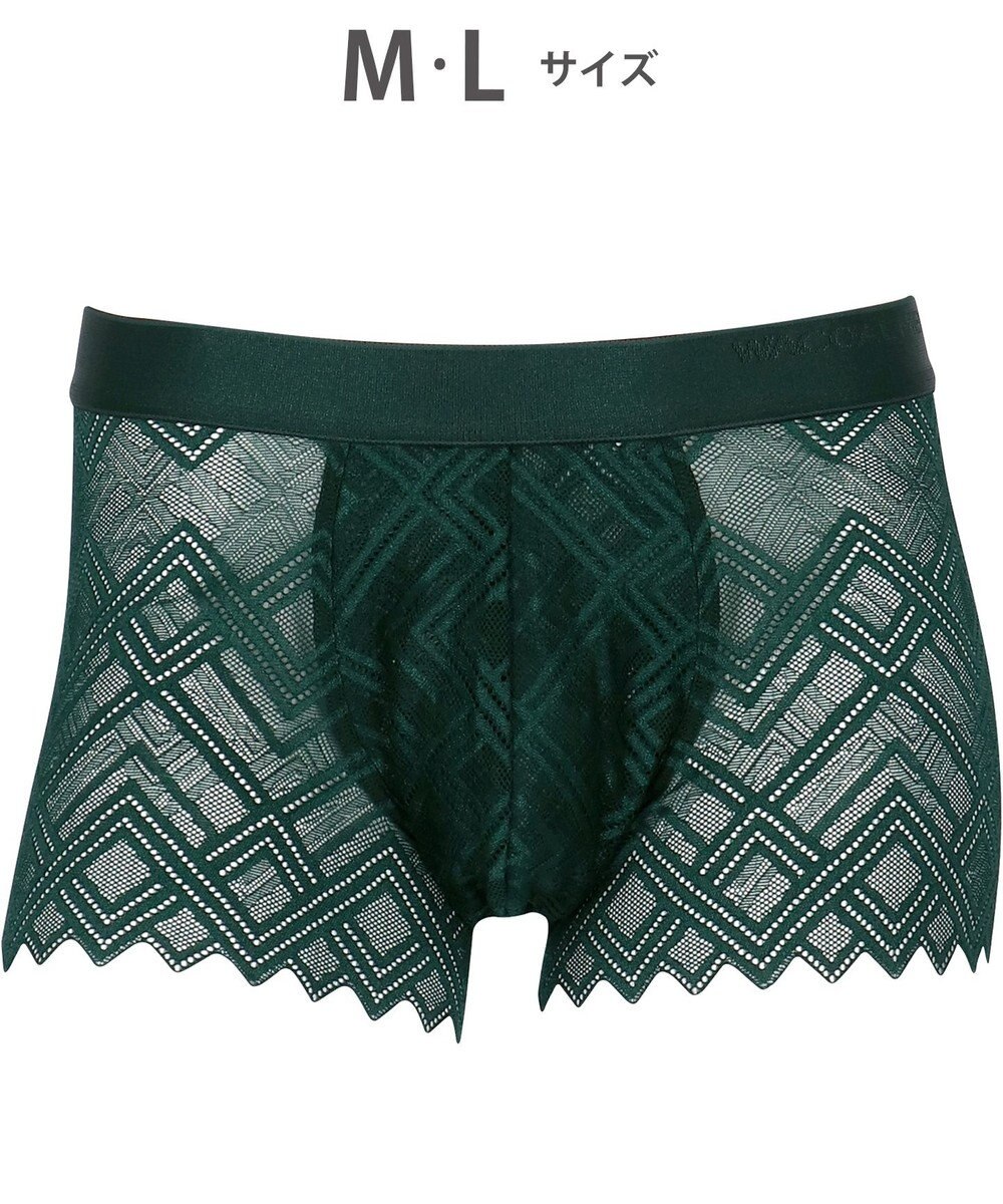 WACOAL MEN WACOAL MEN ボクサーパンツ 【レースボクサー】 フロント快適グラマラス 通気性(本体) 前閉じ 下着 メンズ WT3828 /ワコールメン 