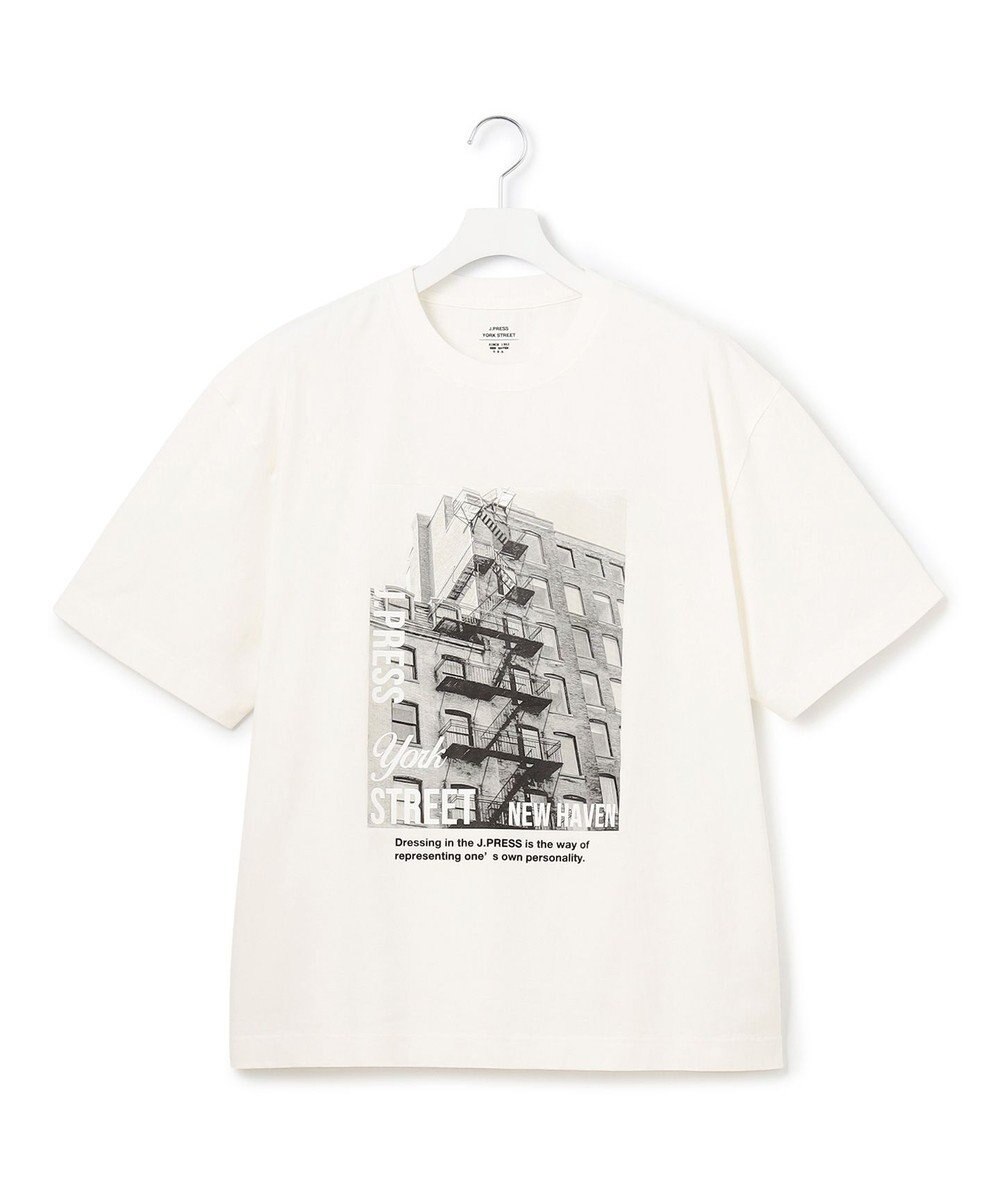J.PRESS YORK STREET 【UNISEX】フォトプリントTシャツ ”New Yourk street” 