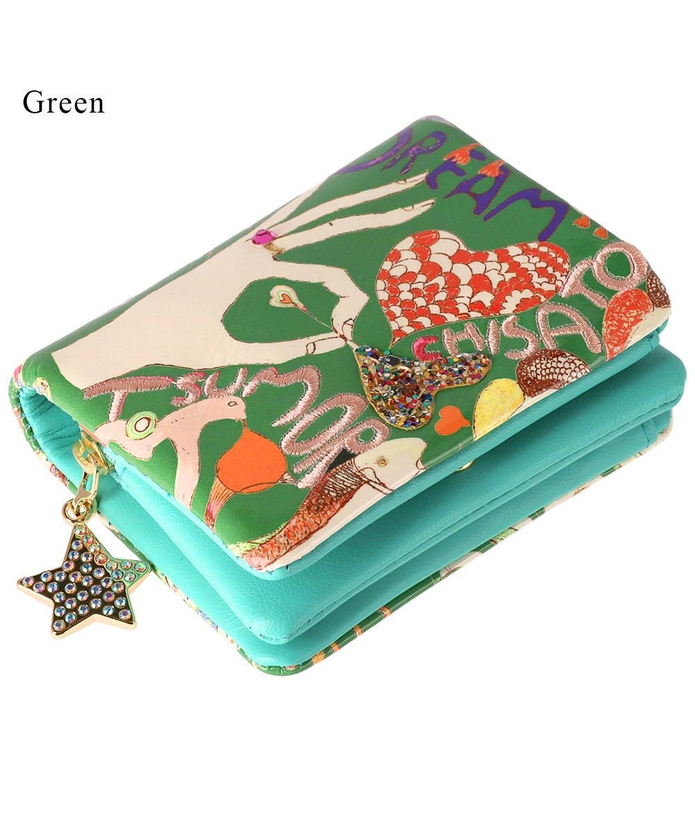 tsumori chisato CARRY ハッピースタッフ　ミニ財布　2つ折り 