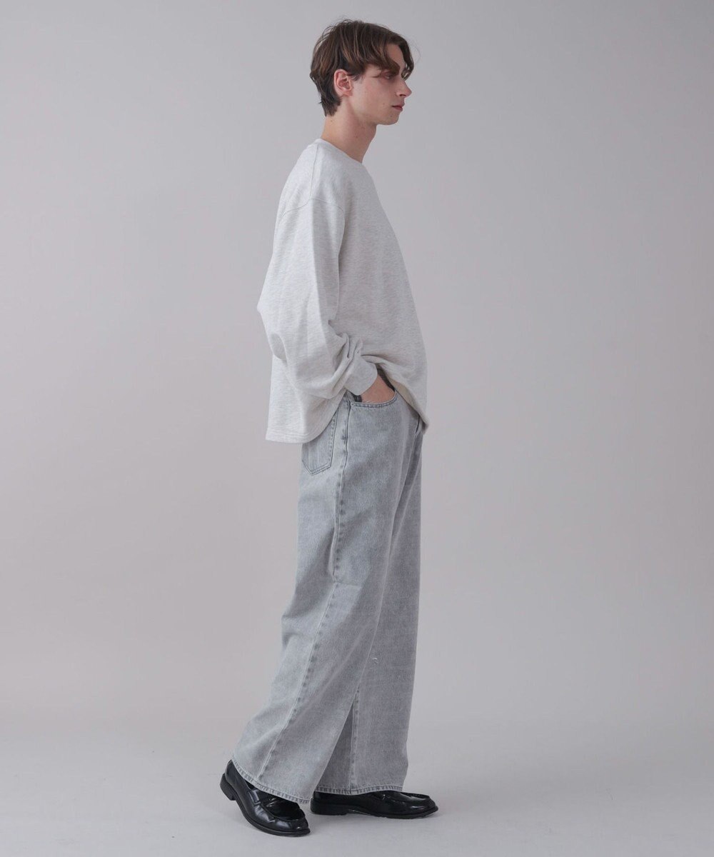 WEGO 【ユニセックス着用ITEM/SMLサイズ展開/ウエスト調整可】バギーデニムパンツ 