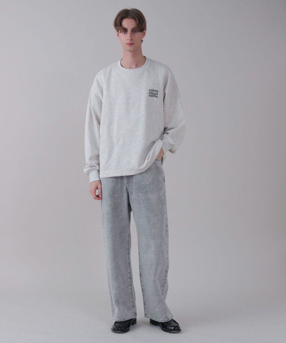 WEGO 【ユニセックス着用ITEM/SMLサイズ展開/ウエスト調整可】バギーデニムパンツ 