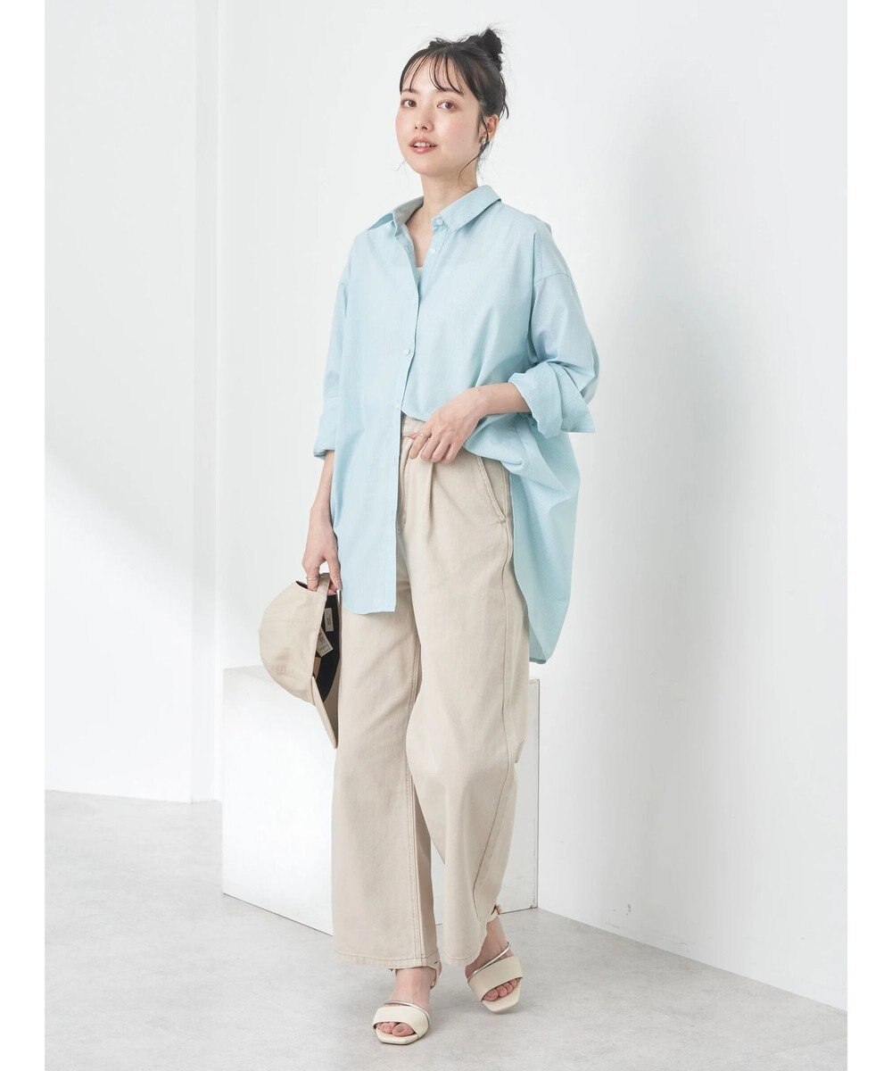 earth music&ecology ＴＲキュプラレギュラーシャツ 