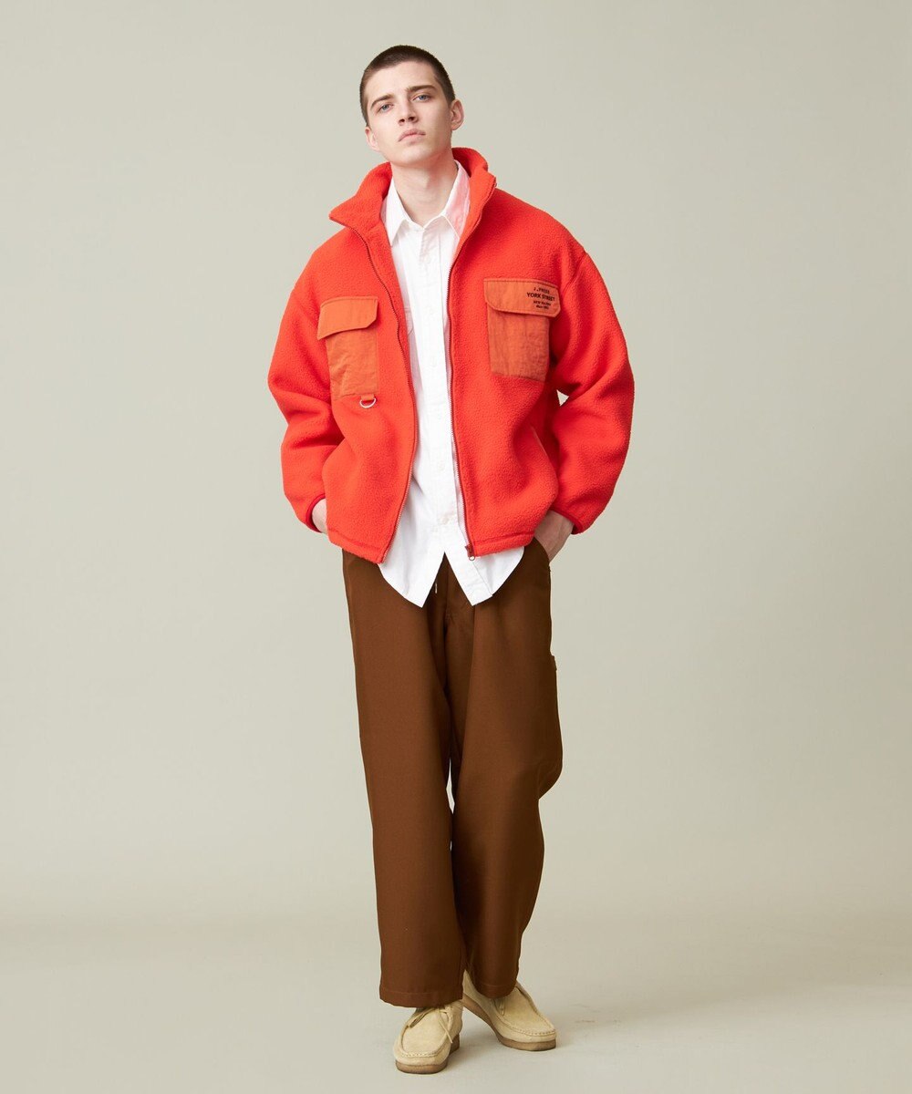 J.PRESS YORK STREET 【UNISEX】フリース フルジップブルゾン 