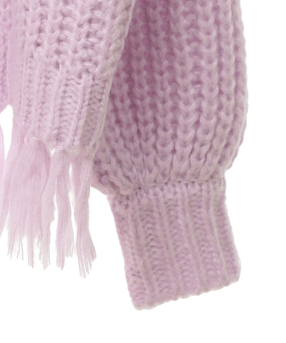 CRAFT STANDARD BOUTIQUE 洗える/フリンジニットカーディガン 