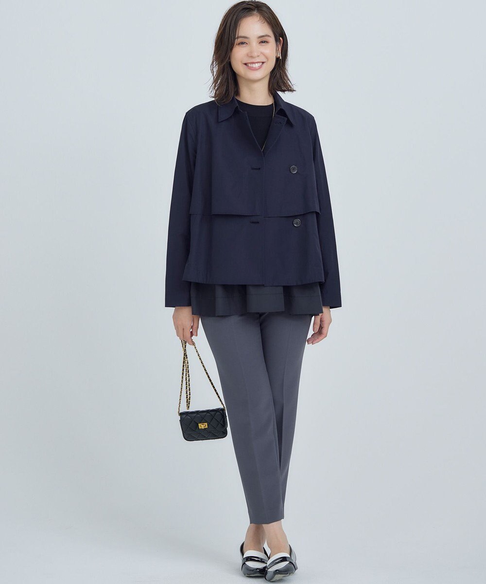 組曲 L 【WEB限定】ベーシックダブルクロス テーパードパンツ 