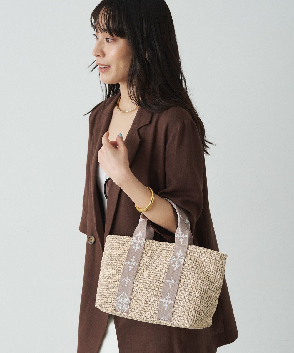 russet ナイロンラフィアデイリーミニトートバッグ(CE-1712) 