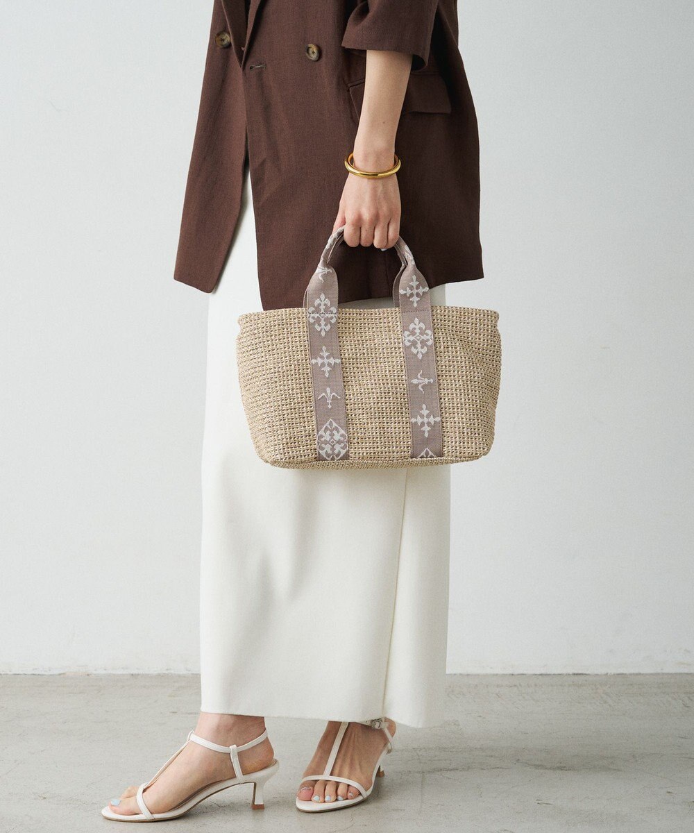 russet ナイロンラフィアデイリーミニトートバッグ(CE-1712) 