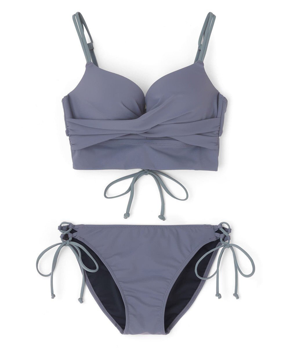San-ai Resort（三愛水着楽園） 【WEB限定商品】【UPF50＋】ワコール共同開発ノンワイヤーなのにぷっくり美胸を作る【ダブルアップ】　ノンワイヤービスチェビキニ M1 M2 L1　　【San-ai Resort（サンアイリゾート）】 