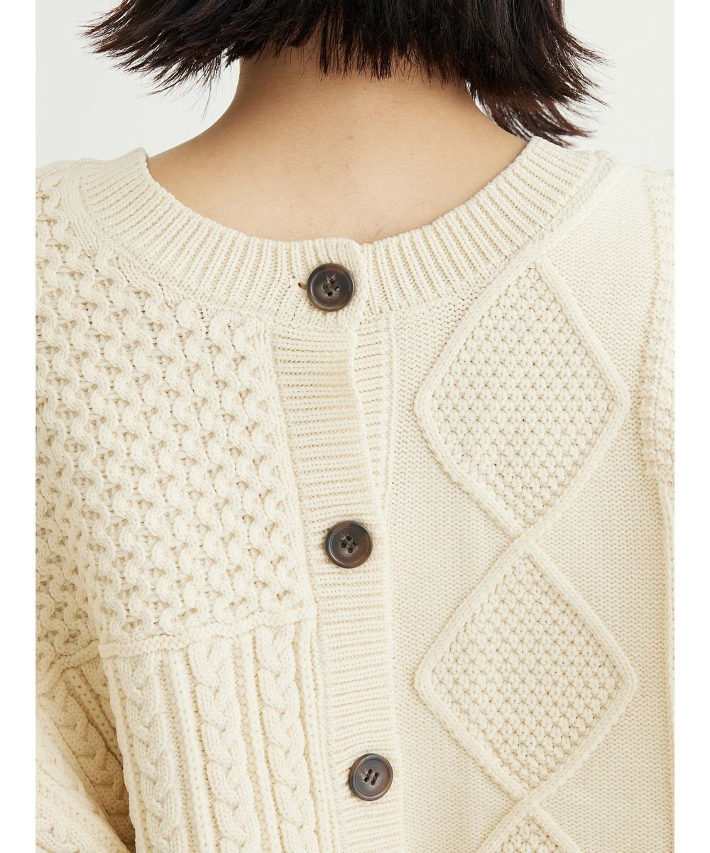 Green Parks ＫＢＦ　２ＷＡＹパッチワークニットカーディガン 