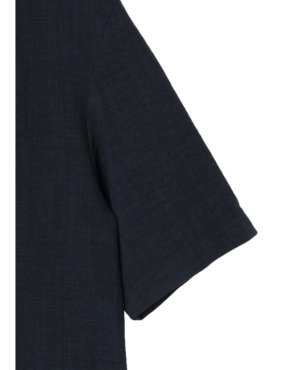 earth music&ecology リネンライク５分袖ジャケット 