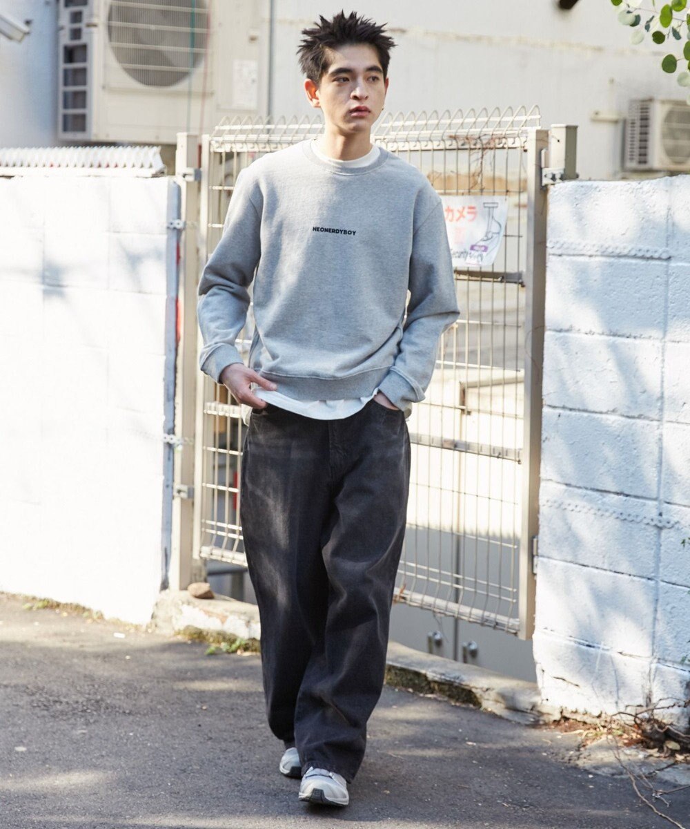 WEGO 【ユニセックス着用ITEM】THEBOYエルボーパッチクルーネックPO 