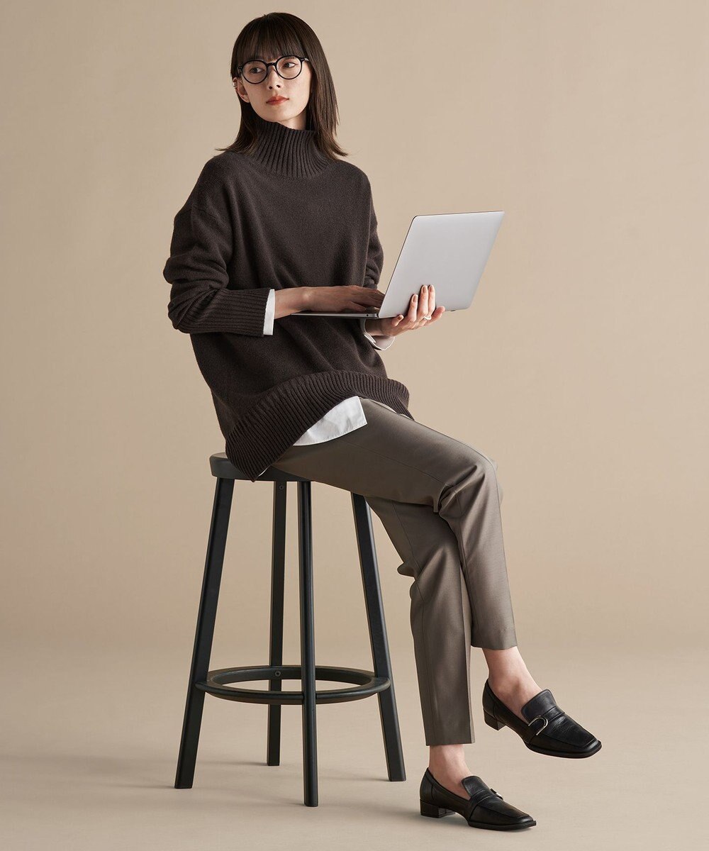 ICB 【新色追加・WEB限定カラーあり】 ソフトカシミヤミックス ハイネックニット 