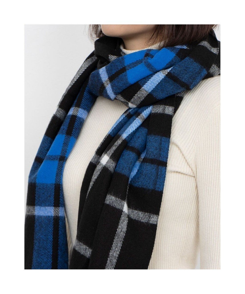 UNBILLION カシュネ cache nez / ウール混チェックストール 