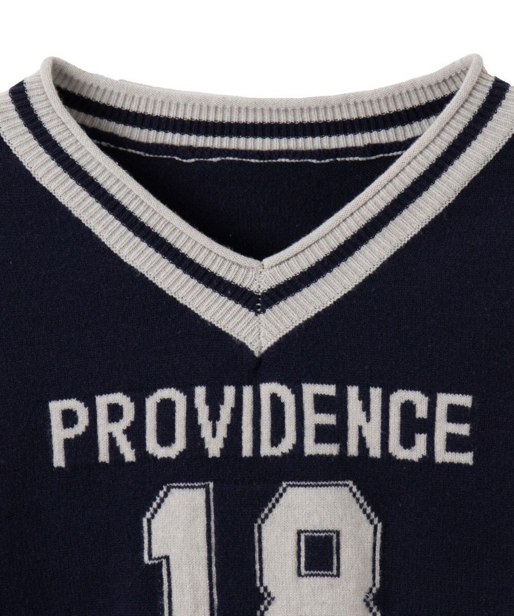 WEGO ナンバリングコンパクトニット 