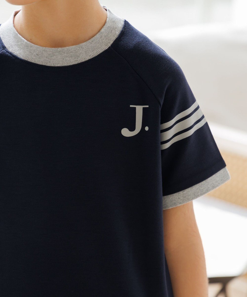 J.PRESS KIDS 【吸水速乾】【100-130cm】ポンチローマ ラグランＴシャツ 