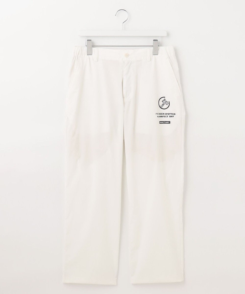 PW CIRCULUS 【MEN】【洗える/ストレッチ】ヘムスピンドル ワイド パンツ 