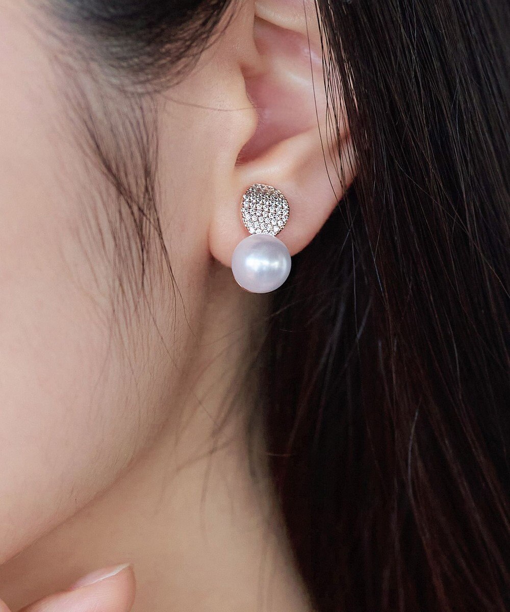 Tiaclasse 【金属アレルギー対応】グリッターパールピアス・イヤリング 