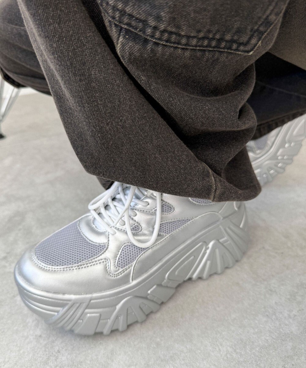 WEGO 【SMLサイズ展開】ボリュームスニーカー 