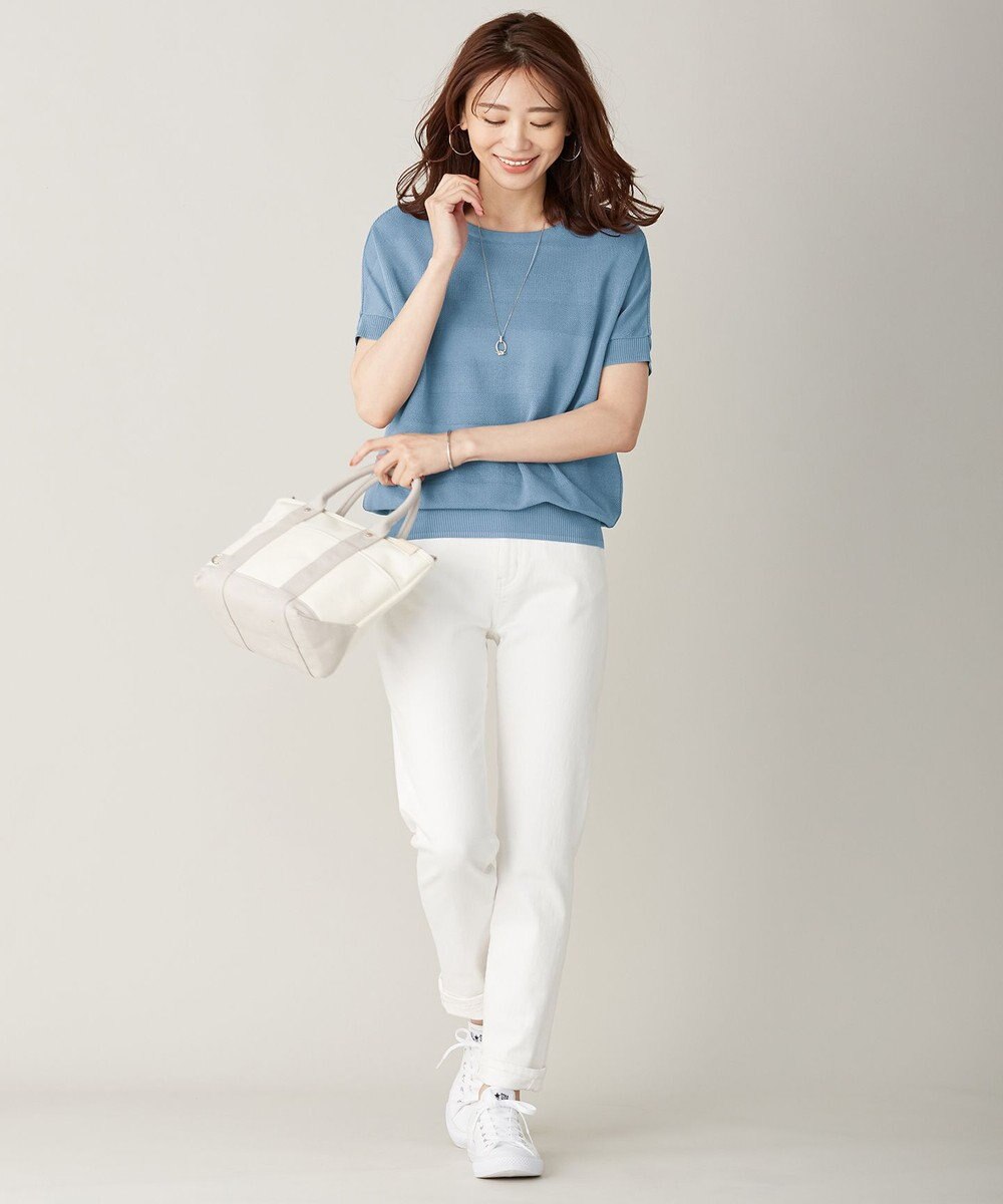 J.PRESS LADIES 10オンス ストレッチ デニム パンツ 