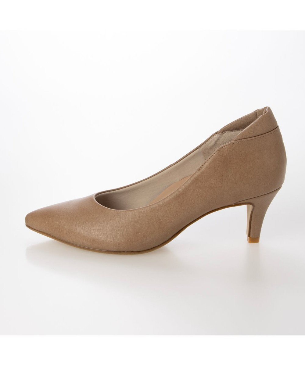 MODE ET JACOMO <carino>【レイン対応】ポインテッドトゥ パッド付きヒールパンプス 