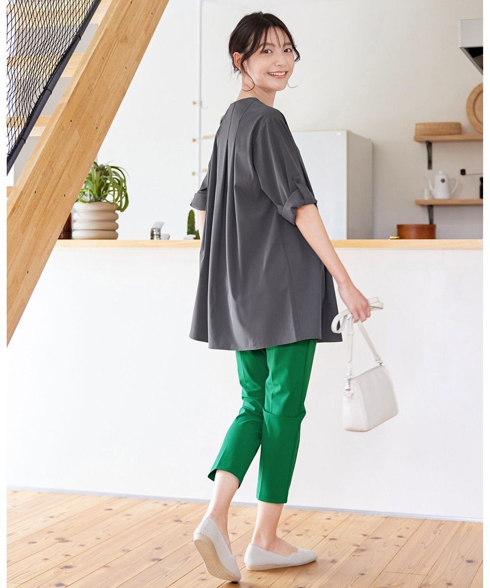 Tiaclasse 【小倉優子さん着用・日本製・洗える】サーラドライ・テーパードパンツ 