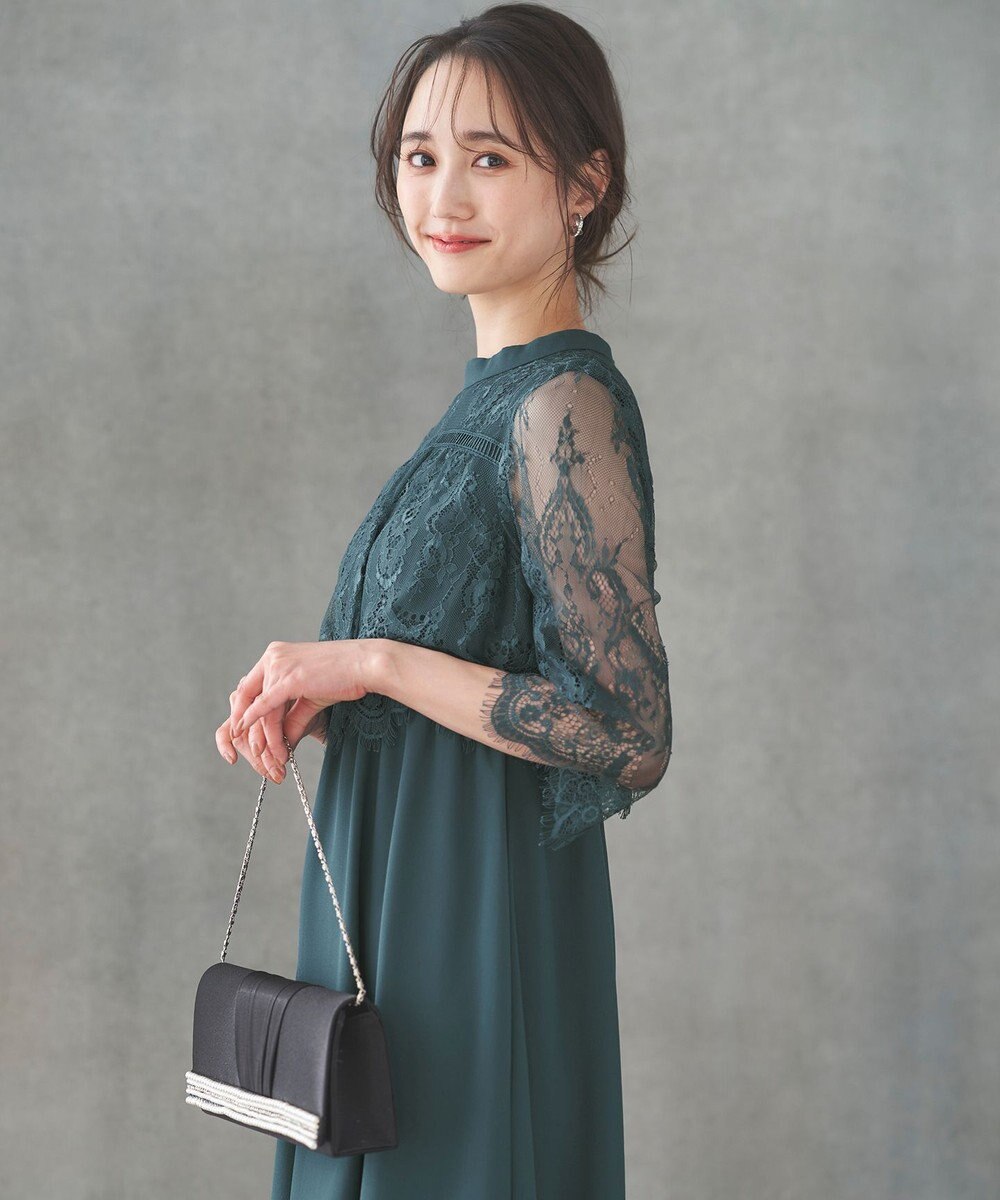 ANY SIS 【洗える】レーシーケープ ドレス 