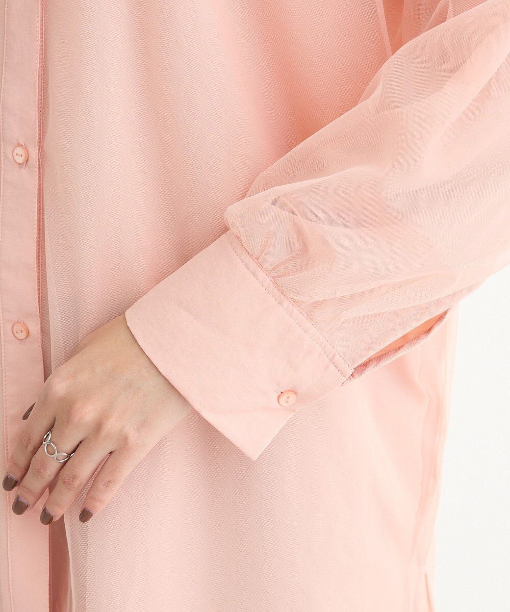 Green Parks ２Ｗａｙ　チュールドッキングシャツチュニック 