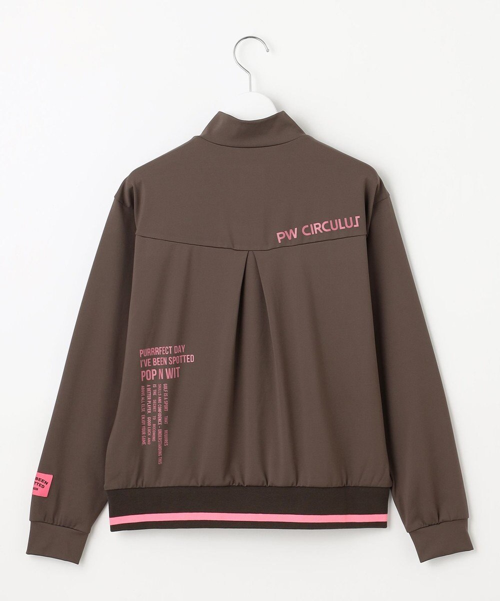 PW CIRCULUS 【吸水速乾 / UV遮蔽率99.5% UVカット / ストレッチ】【WOMEN】ハーフジップロングスリーブモックネックT ゴルフウェア レディース 