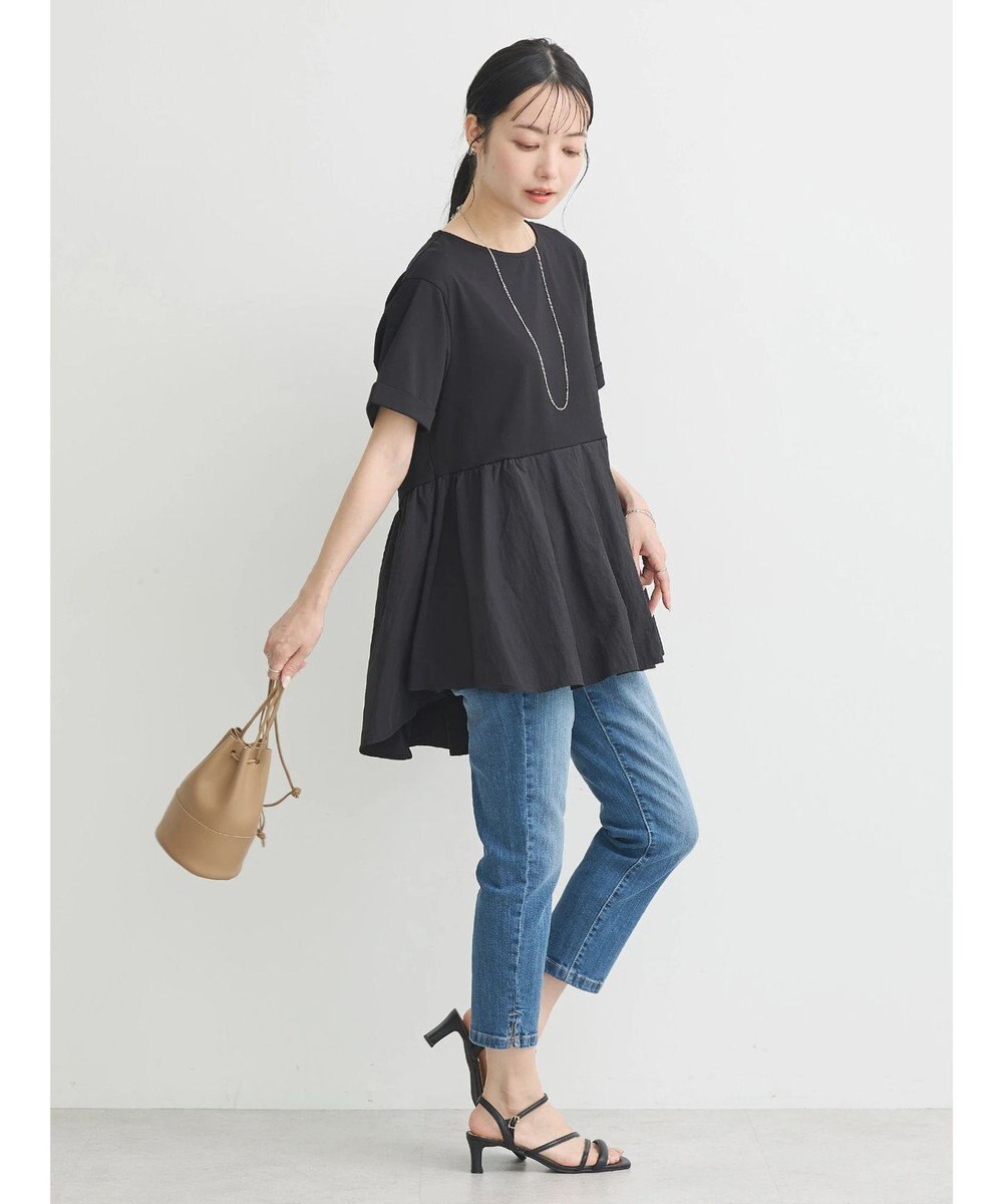 earth music&ecology 異素材チュニックカットソー 