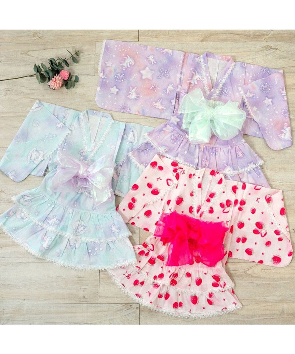 Mother garden 2025 マザーガーデン ユニコーン 浴衣ドレス 《ミルキーウェイ》 95～100cm / 105～110cm 