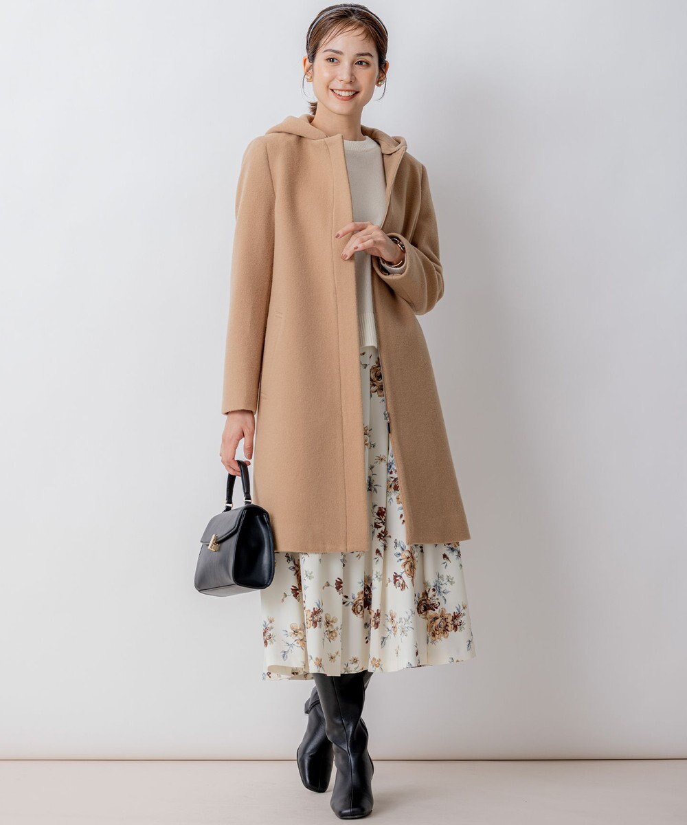 組曲 ローズシックプリント スカート 