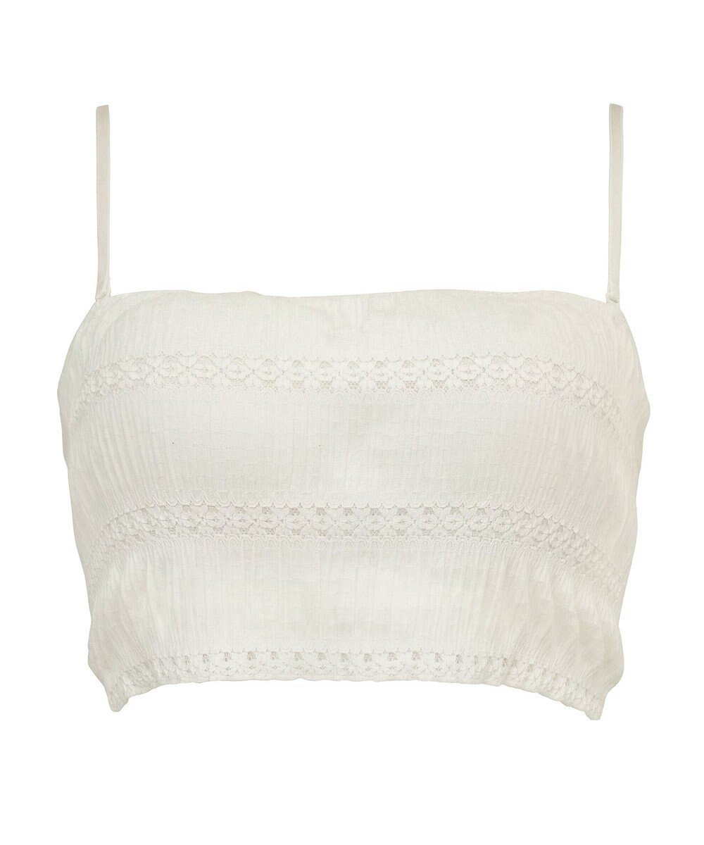 BRADELIS New York 【BRADELIS Me / ノンワイヤー】レーシィチューブトップブラ ストラップ取り外し可能 2way 補正ブラジャー 