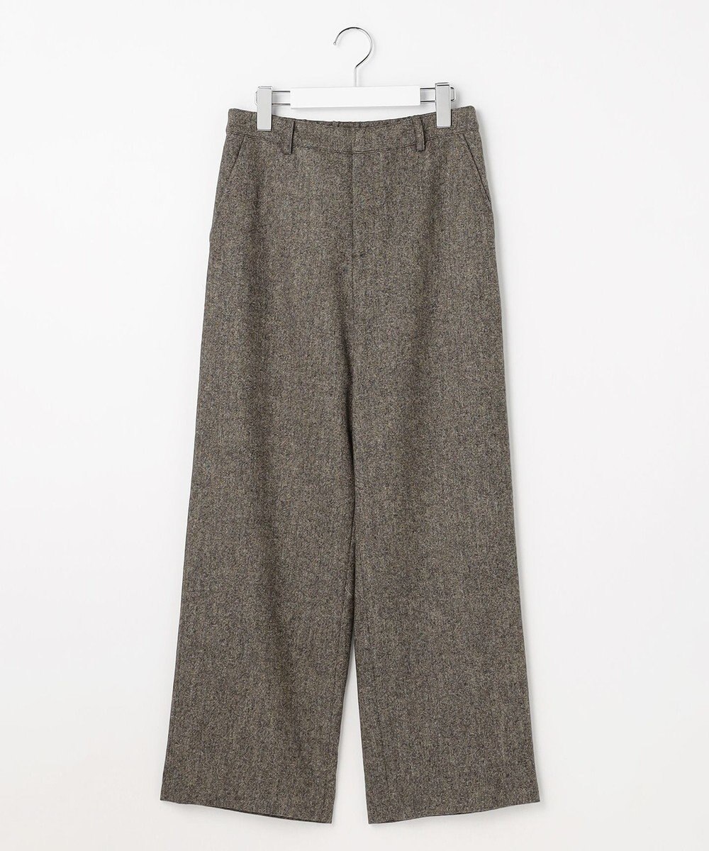 J.PRESS LADIES S ラメツイード セミワイド パンツ 