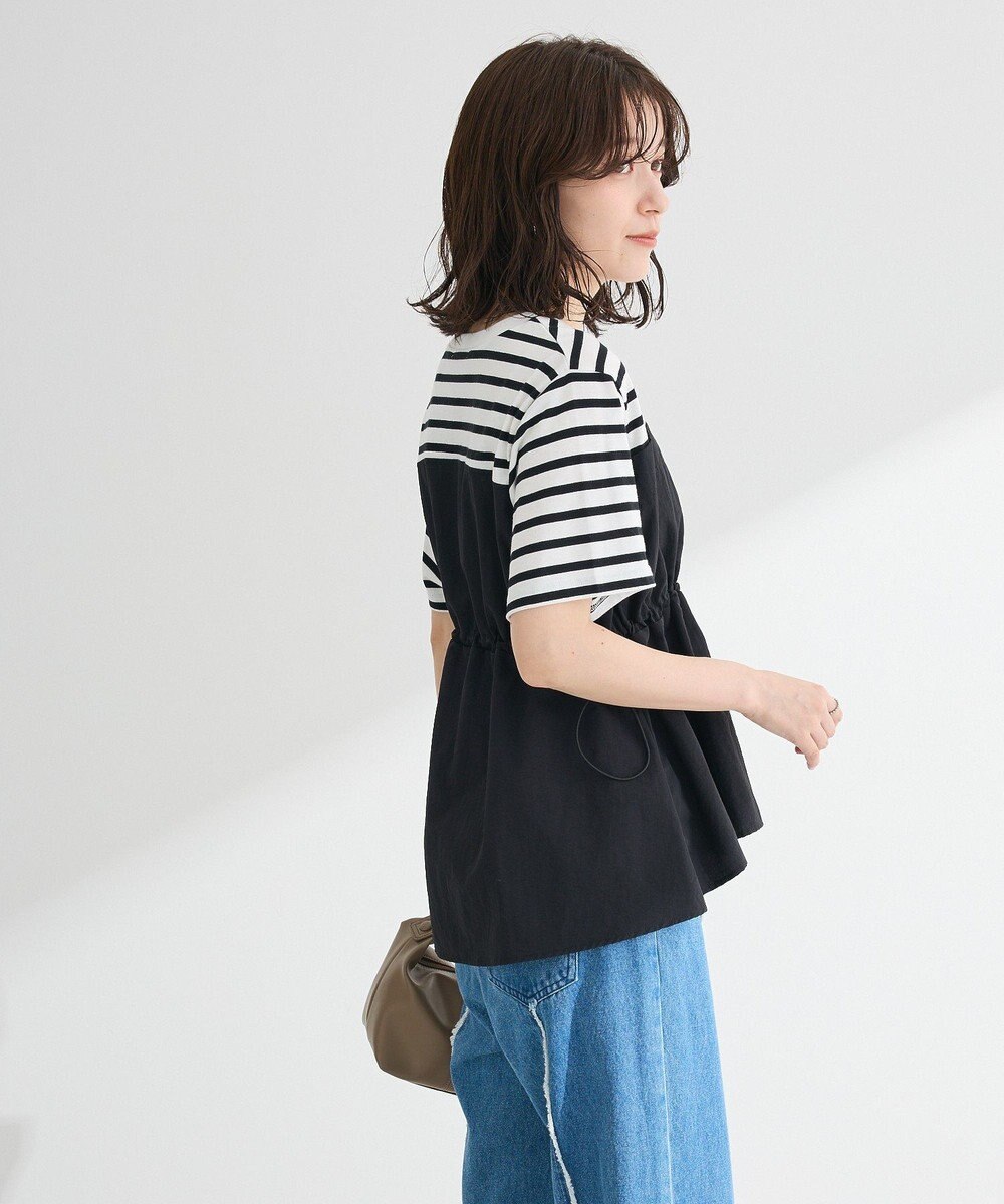 Green Parks ビスチェドッキングドロスト５分袖プルオーバー 