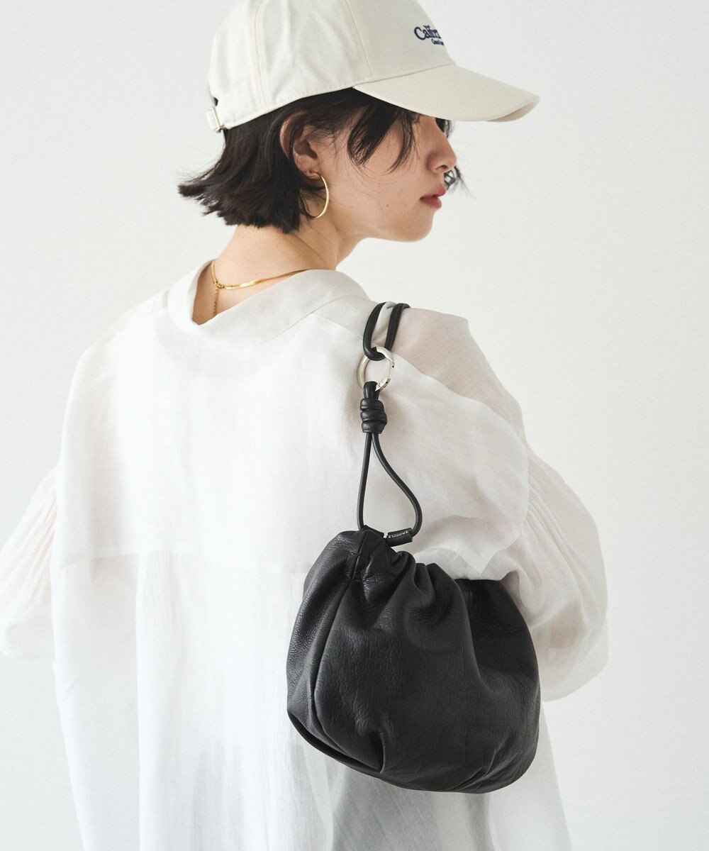 russet レザー巾着4WAYショルダーバッグ(CE-1454) 