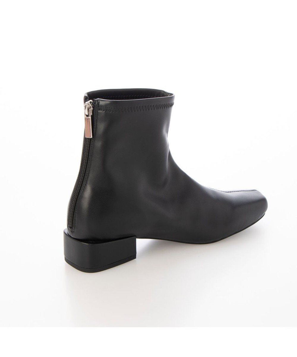 MODE ET JACOMO <carino>【レイン対応】スクエアトゥローヒールブーツ 