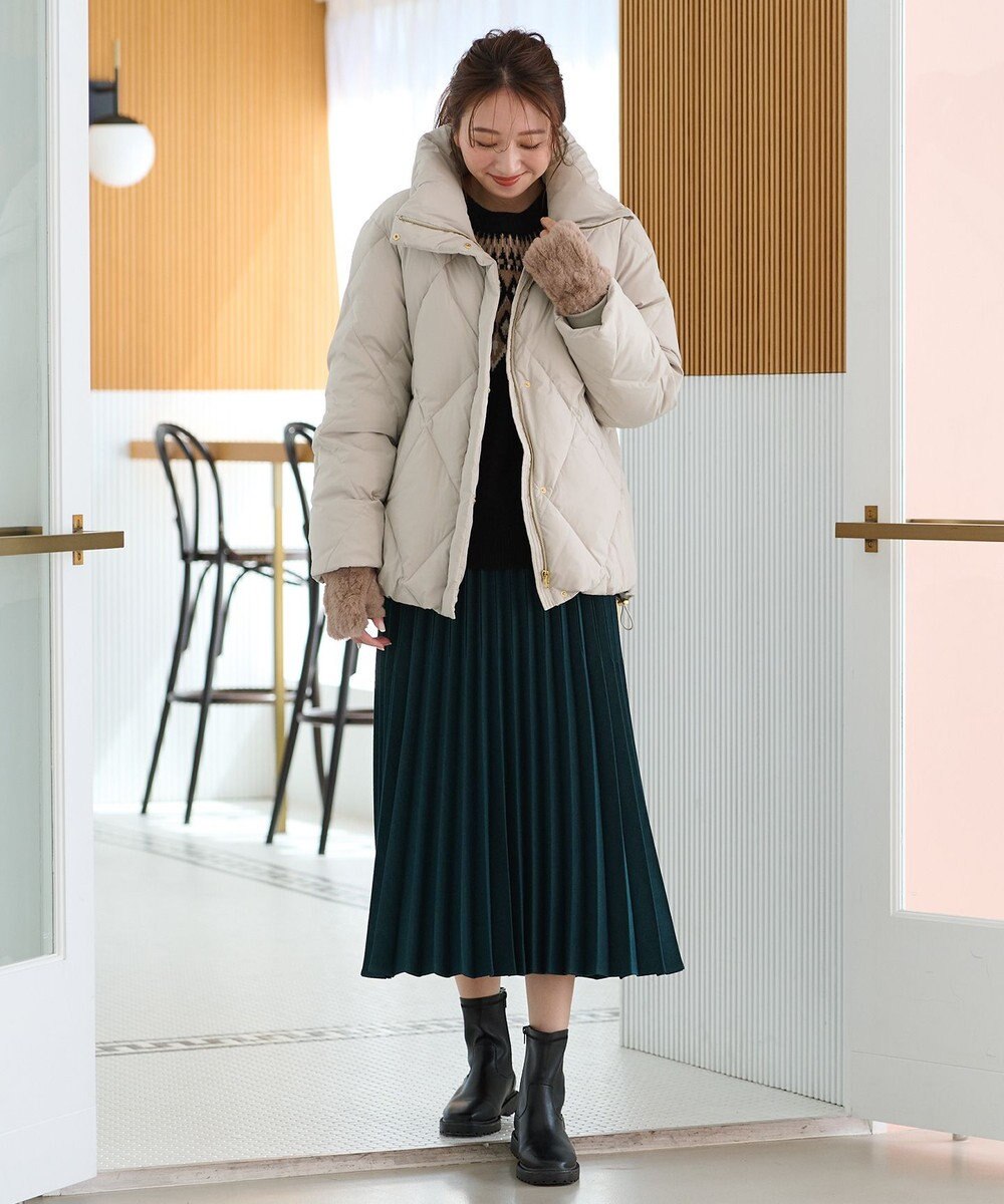 ANY L 【洗濯機可/撥水】ダイヤステッチキルトダウン 