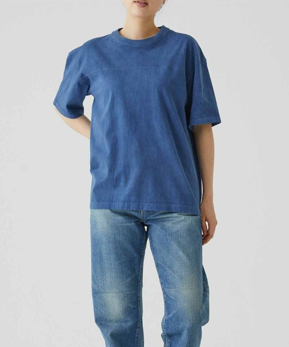 caqu caqu x GoodOn football S/Stee  シンプルゆったりフィットのフットボール半袖Tシャツ 
