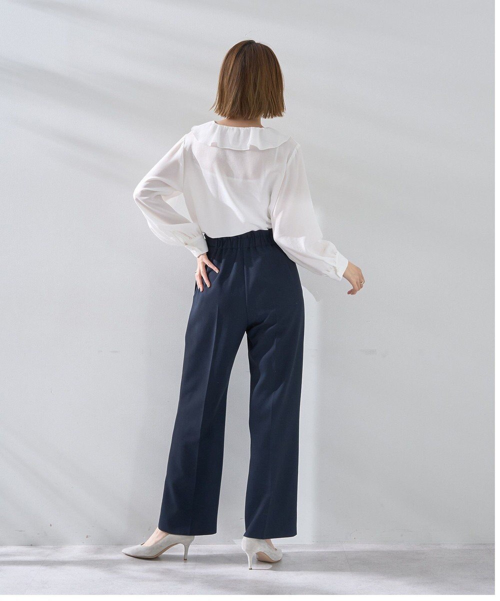 YECCA VECCA サイドベルテッドハイウエストパンツ 