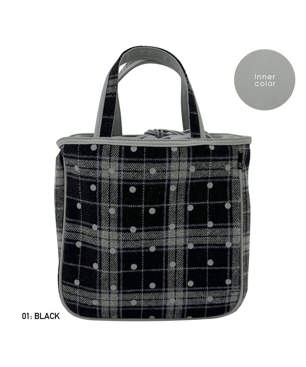 ROOTOTE 1344【フェルト生地】LT.スクエア.ドットチェック-A 